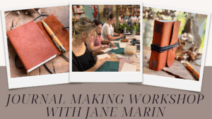 Soft Leather Cross Stitch Journal Workshop with Jane Marin